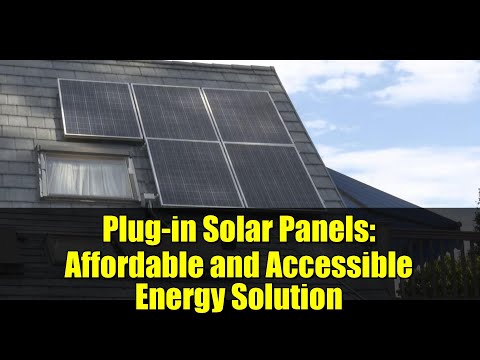 Innovative Plug-In Solar Panels for Home Energy Solutions
