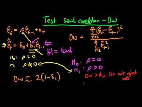 Evaluating Independence in Regression with the Durbin Watson Test