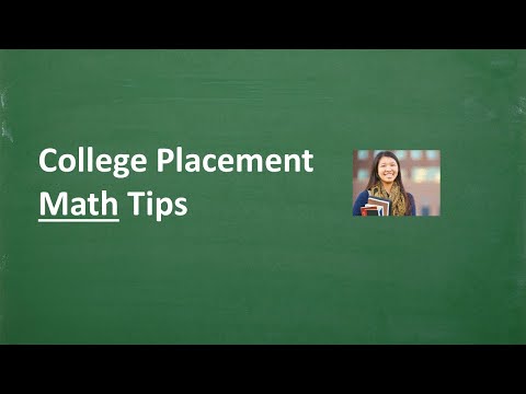 Math Placement Practice for Science Enthusiasts and Students
