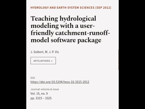 Advancements in Hess Hydrology: Science and Outreach Strategies