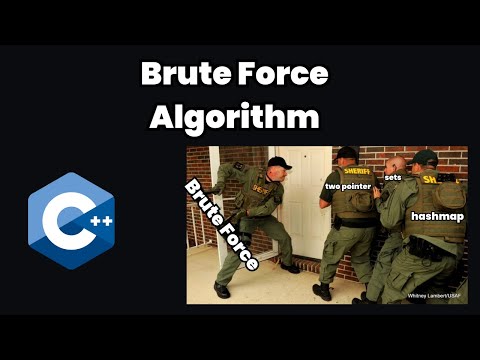 Brute Force Algorithms in Scientific Problem Solving