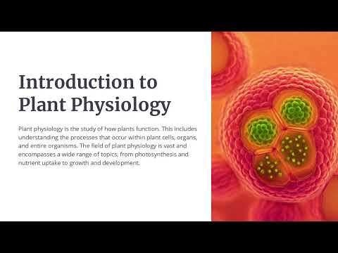Plant Physiology: Unraveling Plant Life Functions in Nature